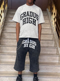 GRADUS HIGH — Acid Washed Tee - White