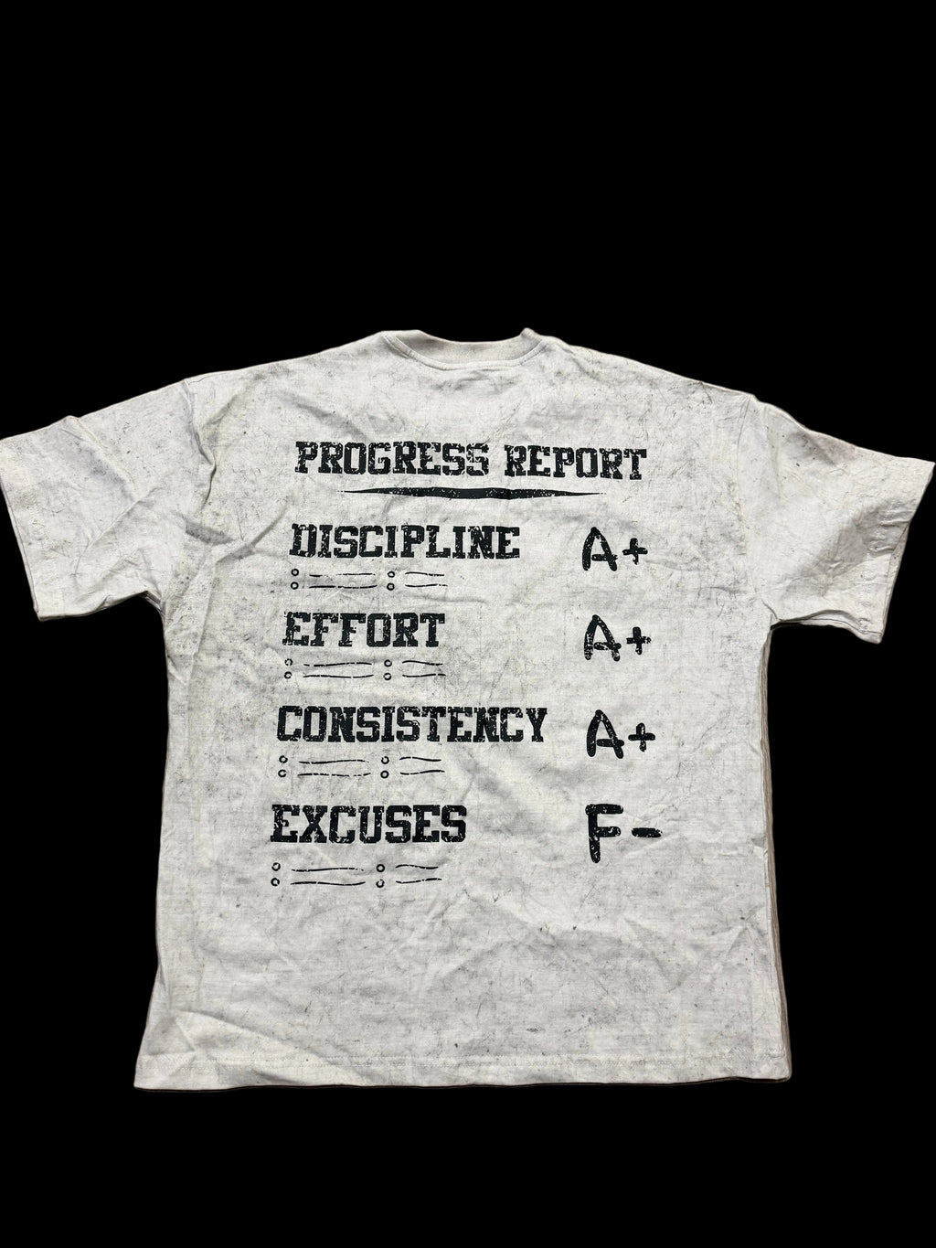 GRADUS HIGH — Acid Washed Tee - White