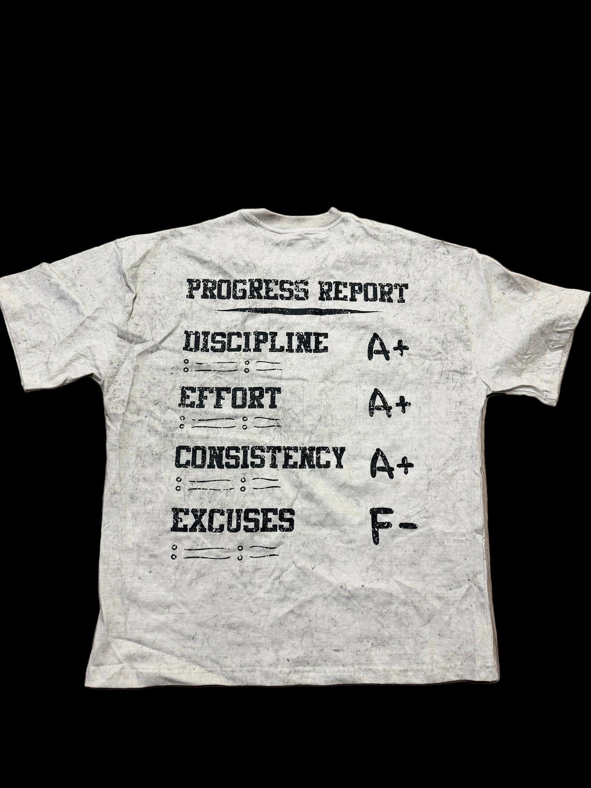 GRADUS HIGH — Acid Washed Tee - White