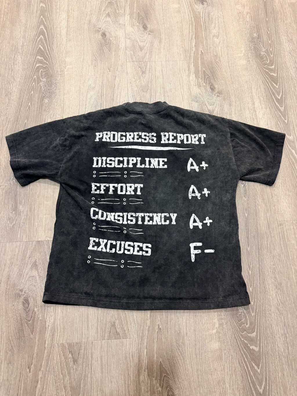 GRADUS HIGH — Acid Washed Tee - Black