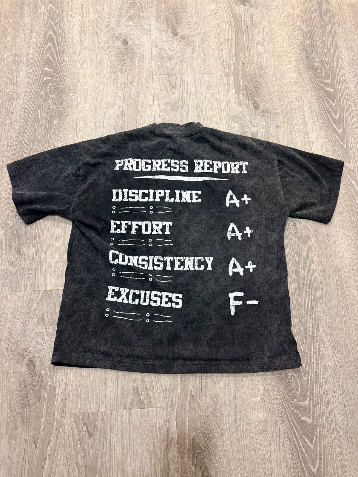 GRADUS HIGH — Acid Washed Tee - Black